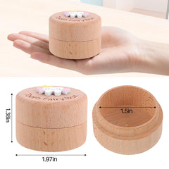 Sbarklo Tooth Fairy Box wood construction ensures durability and safe storage for baby teeth.