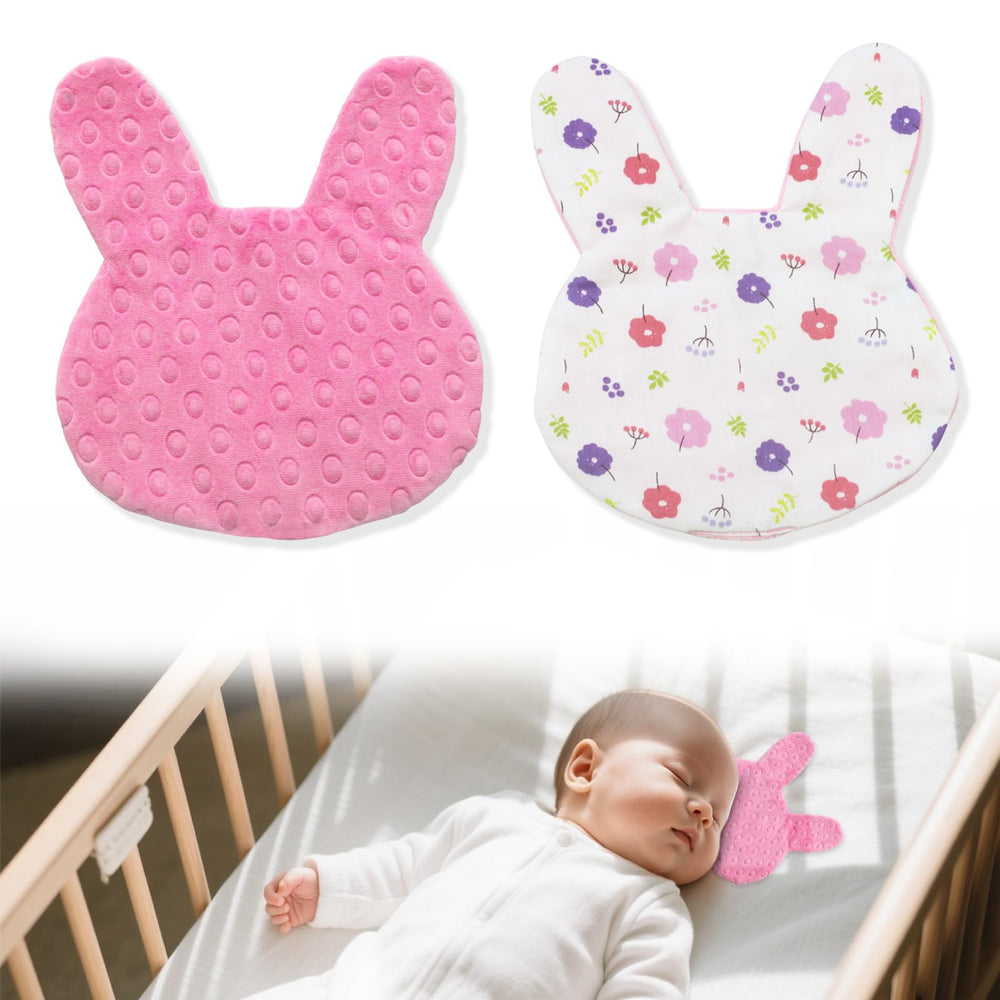 Scented Comfort Rabbit closeup showing mom's scent transfer for infant bonding.