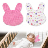 Scented Comfort Rabbit closeup showing mom's scent transfer for infant bonding.