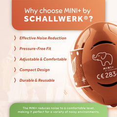 Schallwerk Mini+ ear muffs used at loud events like concerts and parades