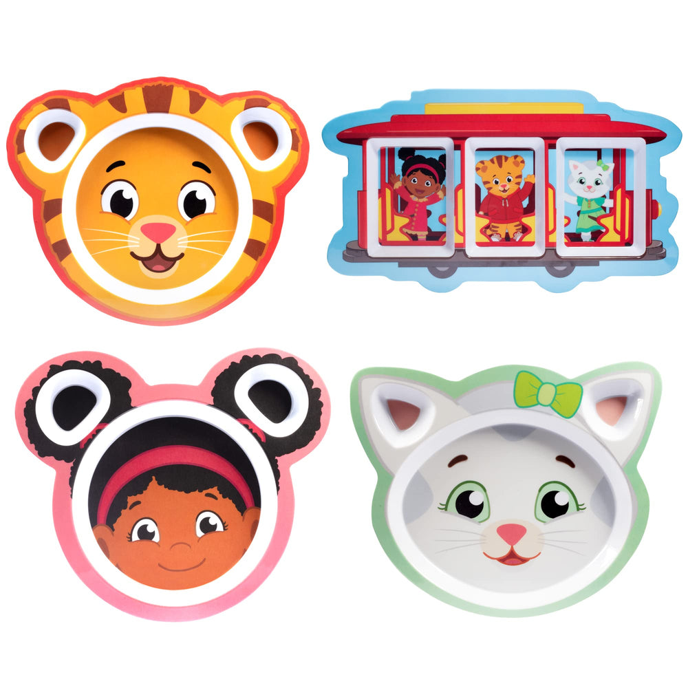 scs-direct-daniel-tiger-mealtime-plates-characters engage kids with familiar Daniel Tiger characters during meals.
