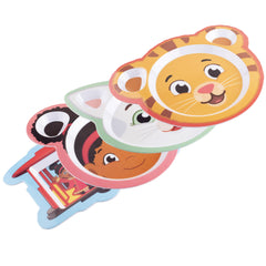 scs-direct-daniel-tiger-mealtime-plates-deep-sides designed for easier scooping and clean plates.