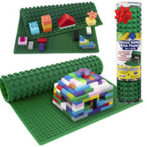 SCS Direct green brick playmat rollable 16in for travel and storage.