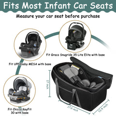 SCTEL car seat travel bag padded handles provide comfortable carrying.