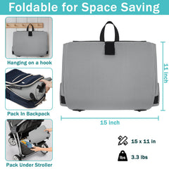 SCTEL travel bag side pocket shown for extra small-item storage.