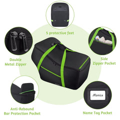 SCTEL travel bag padded handles offer comfortable carry at the airport
