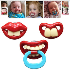 Sdetrcq buck tooth pacifier 3-pack for playful moments and soothing comfort