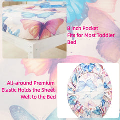 SDIII butterfly fitted sheet 28x52x8 with deep pocket fit