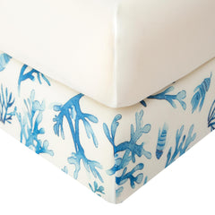 SDIII Ocean coral print crib sheet adds vibrant color while staying soft and breathable.