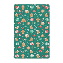 SDMKA Christmas Candy crib sheet close-up of soft microfiber for baby comfort