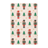 SDMKA Nutcracker crib sheet soft fabric close-up for nap comfort