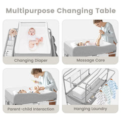 SEA PUNK changing table storage baskets keep diapers and wipes within reach
