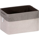 Sea Team 3-Pack ash-grey baskets in front view help organize clutter.