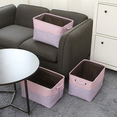 Sea Team canvas fabric storage basket close-up highlights durability