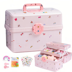 SEAHOME hair accessories organizer with three-layer design for organized storage.