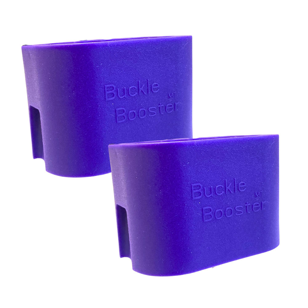 SEAT BELT EXTENDER PROS Buckle Booster front view enables easier one-handed buckling