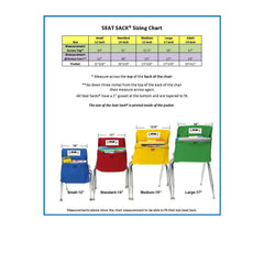 Seat Sack classroom-setup image shows organized seating for quick access to materials and reduced clutter.