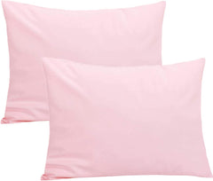 SeClovers Organic Cotton Toddler Pillowcase Pack—front view, soft breathable fabric for gentle sleep.