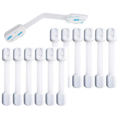Secure Home by Jessa Leona cabinet locks with a durable white finish providing kitchen safety.