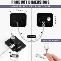 SECUIX fridge lock close-up β smart key access for one-handed operation