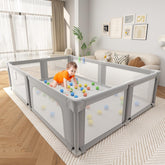 Seeday baby playpen 73x61 overview showing spacious area for two toddlers