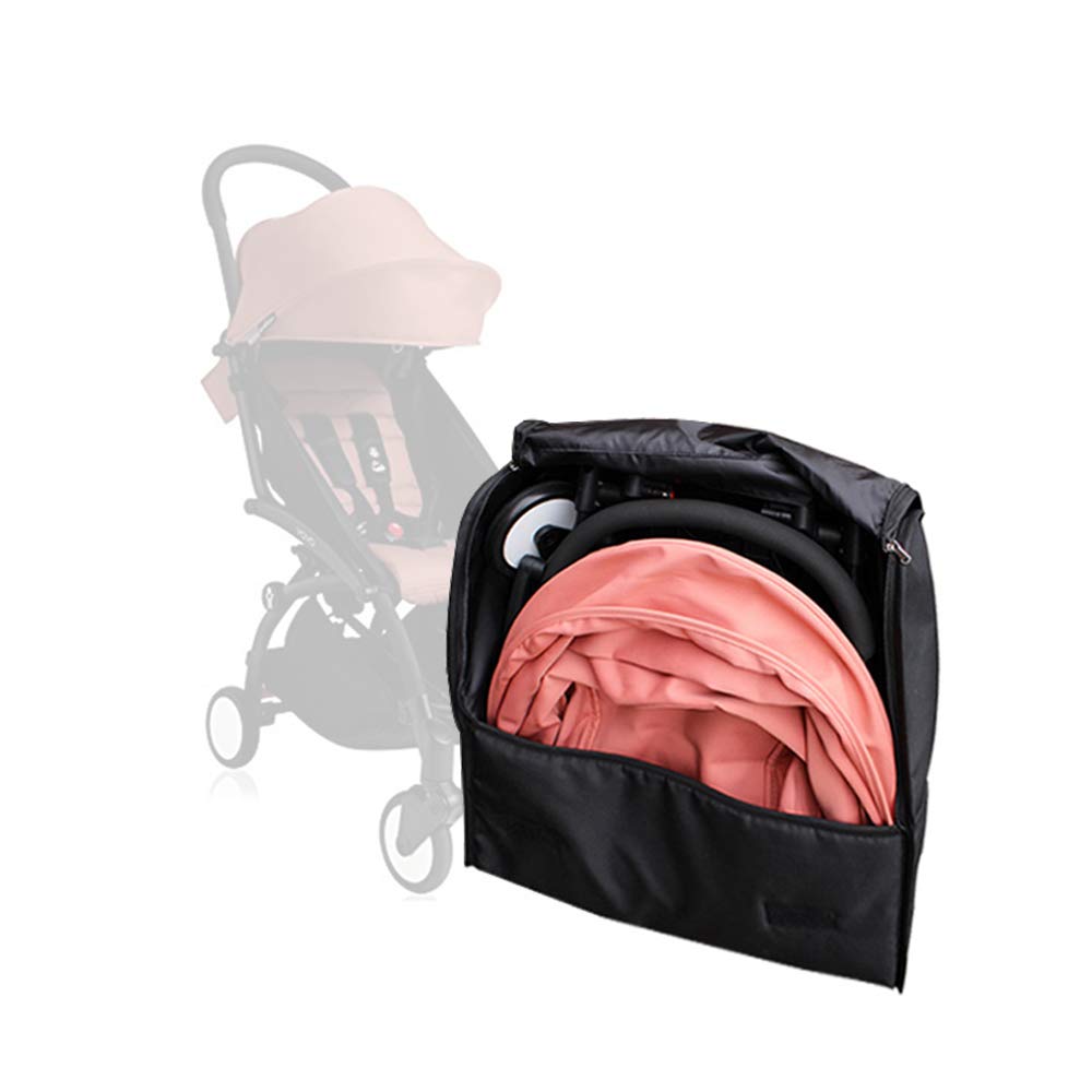 SeedFuture Stroller Storage Bag Black; 19x19x9 inch size fits Babyzen Yoyo travel.
