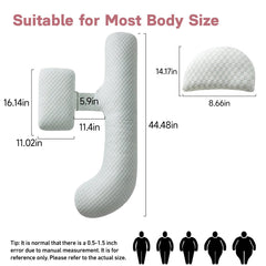 SEEDNUR pillow in H-shape configuration for versatile comfort