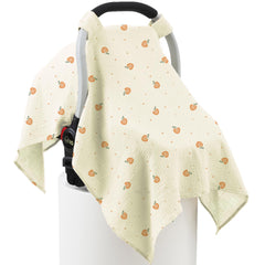 Seejoy muslin cotton car seat cover soft breathable fabric for baby comfort on the go