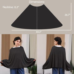 Seejoy nursing cover poncho style worn quickly for hands-free access.