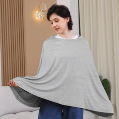 Seejoy nursing cover rayon-soft-breathable highlights breathable, skin-friendly fabric for comfortable mom and baby.