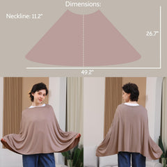 Seejoy poncho design demonstrates quick-wear access without buttons, offering convenient one-step coverage.