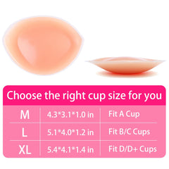 SEEKUP abalone-shaped padding side view enhances cleavage with discreet silhouette.