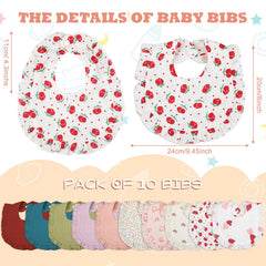 Seematn bibs with a soft ruffle edge add unisex style to everyday outfits