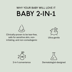 SEEN Baby tear-free lather close-up highlighting gentle cleansing
