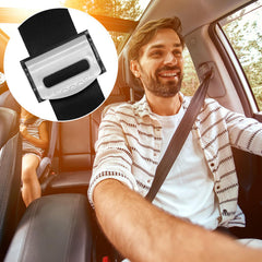 Segrehy seat belt adjuster clip anti-slip studs demonstrate stable placement
