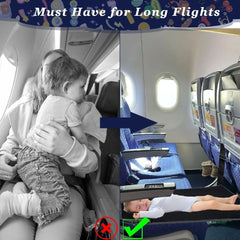 SEILETOO easy-setup airplane footrest requires no tools for quick use.