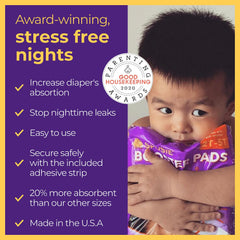 Select Kids Sposie booster pads adhesive strip keeps liner secured