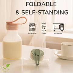 SelectShen self-standing flat-bottom bags keep contents upright for easy pouring.