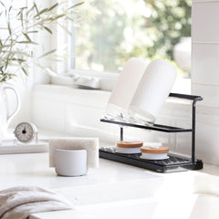 Selegna baby bottle drying rack in white keeps feeding gear ready