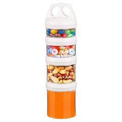 SELEWARE portable stackable snack containers show on-the-go organization and easy access