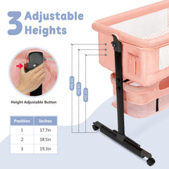 Semphis bassinet mesh for breathable airflow and parent visibility