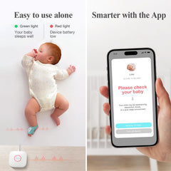 Sense-U base station enables remote viewing of baby's sleep data from anywhere.