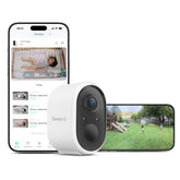 Sense-U Battery Camera 1080p video view for clear baby monitoring