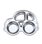 Senvasfa car-shape divided plate ideal for organized meals on the go.