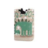 senya cute dinosaur storage basket front view shows sturdy handles for easy transport