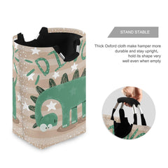senya cute dinosaur storage basket side view emphasizes large capacity for toys and clothes