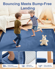 SEPARO baby play mat 1-3 inch thick foam supports early crawling.