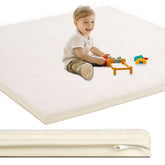 SEPARO Baby Play Mat beige top-view shows spacious 50x50 area for crawling