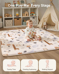 SEPARO 50x50 mat with animal patterns to spark sensory play.