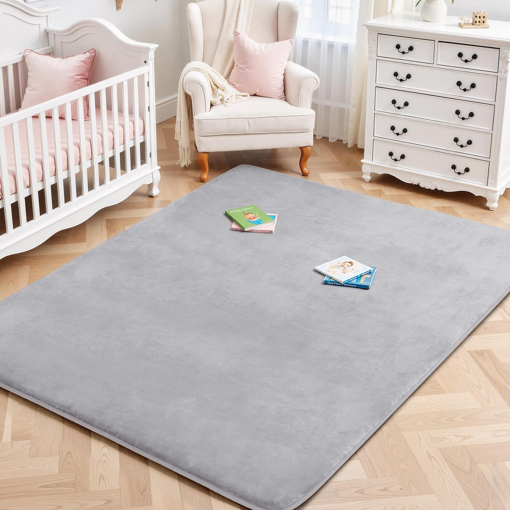 SEPARO large thick baby play mat memory foam core supports tummy time